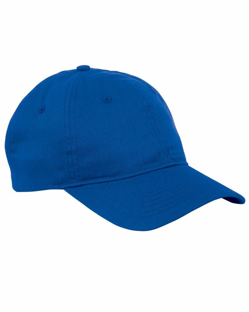 A blue hat is on the ground