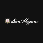logo 2025 A black background with the words ben hogan