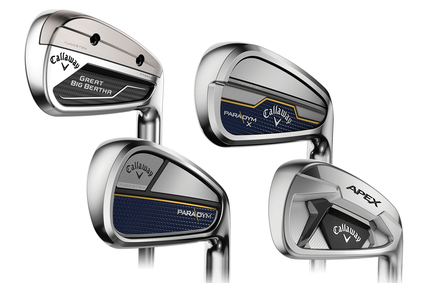 Closeup picture of Selector Tool Irons golf drivers