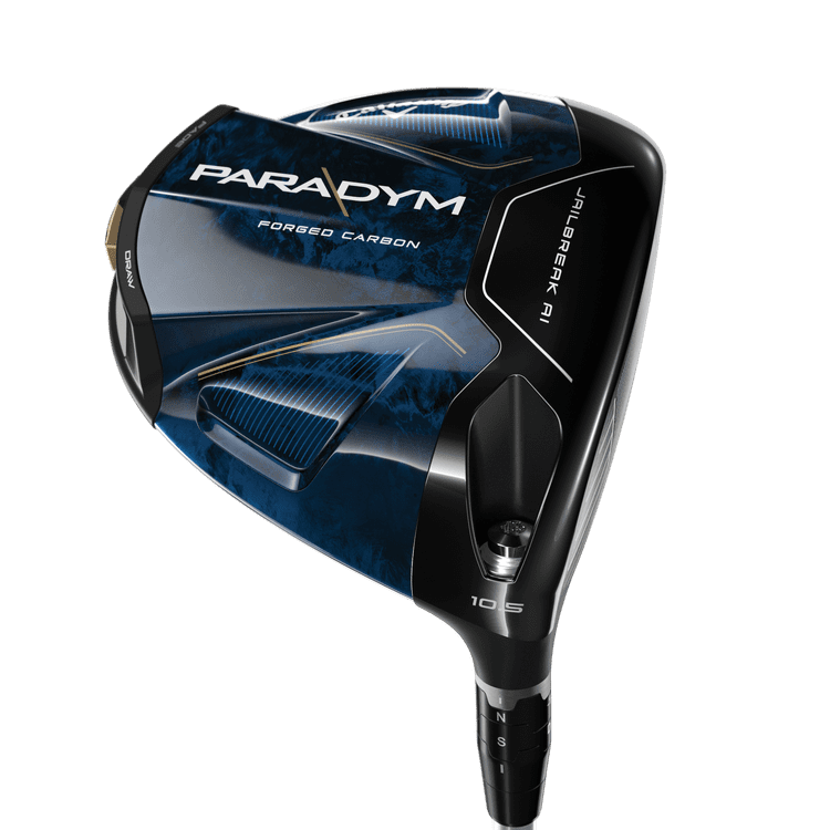 A closeup picture of the Paradym golf driver