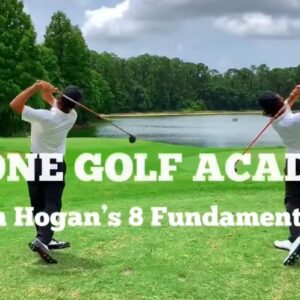 Cestone Golf Academy poster of the 8 Fundamentals of Hogan